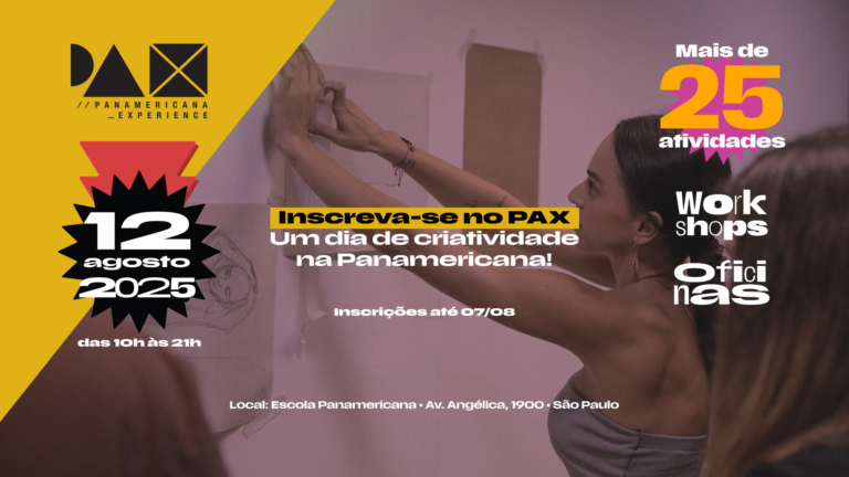 9ª Edição do PAX reúne 30 atividades para promover imersão criativa na Panamericana Escola de Arte e Design
